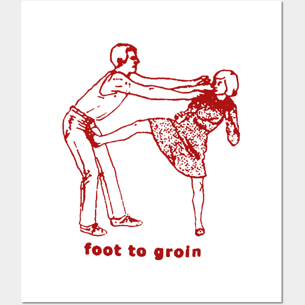 Foot To Groin! Wall Art by SmayBoy